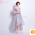 2017 New Style Sexy Peach Color Off-Shoulder Lady Evening Dress